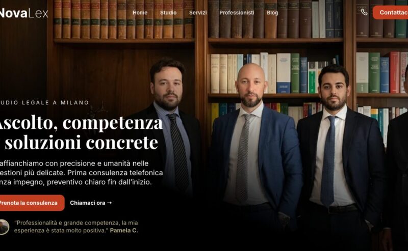 Nuovo sito online per Novalex